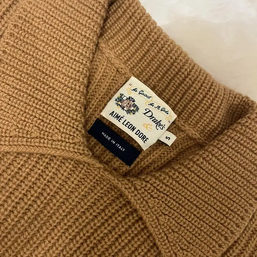 드레익스&ALD Alpaca Lambswool Ribbed Integ