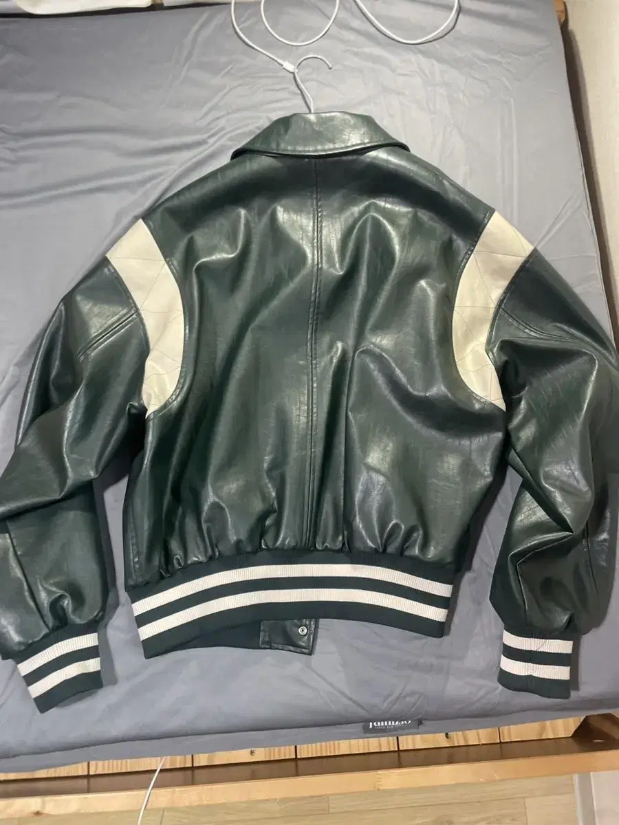 [L] Bees Dey Suit EcoLeather Stadium/Varsity Jacket