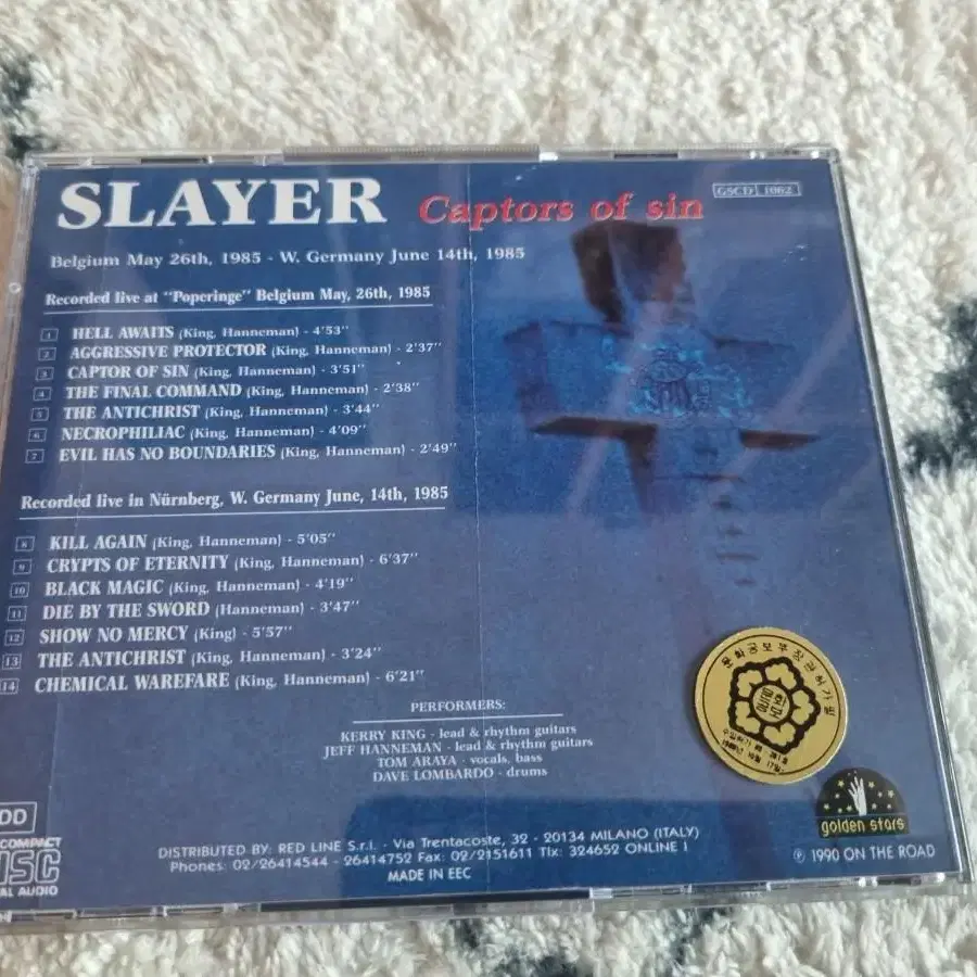 (희귀시디)Slayer captors of sin