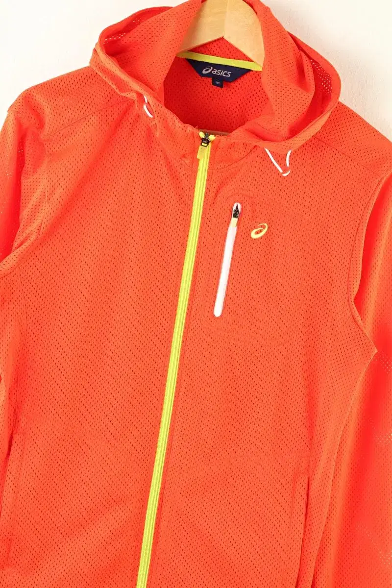 (M) Asics Zip-up Windbreaker Jacket Oldschool Orange EO Vintage