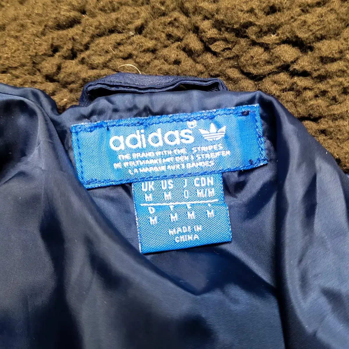 ADIDAS 아디다스 오리지널 네이비 덕다운 패딩 자켓