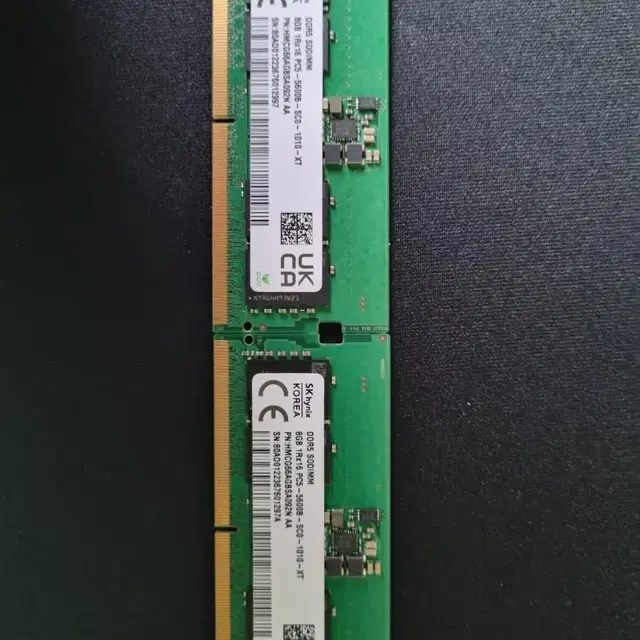 노트북용 램 하이닉스 DDR5 5600 8G  X 2 램 판매