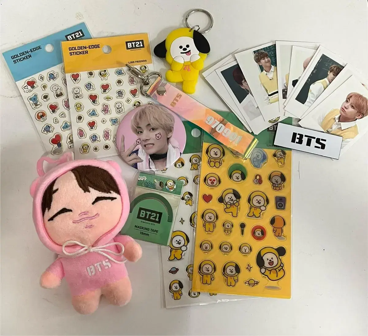 Bangtan unofficial goods Merchandise doll Mirror stickers