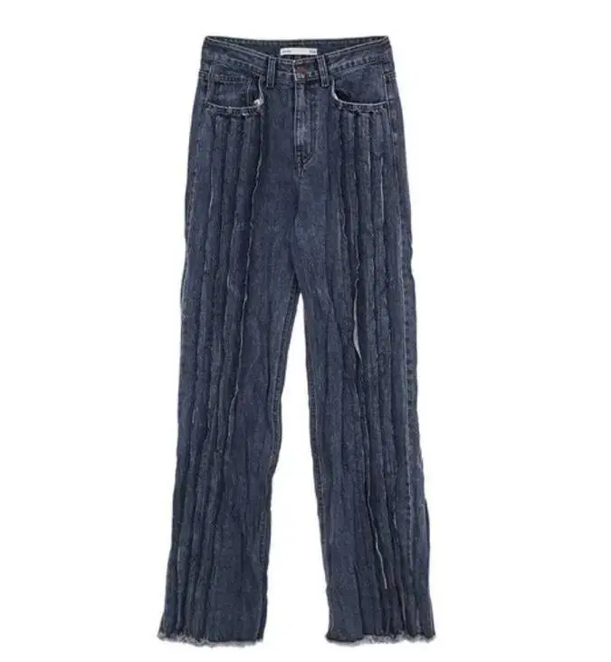 마뗑킴 크링클데님팬츠 CRINKLE DENIM PANTS