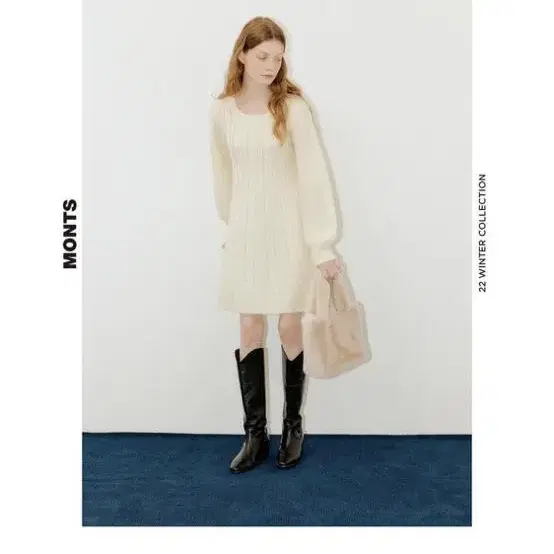 Monts 몬츠 1547 twisted knit dress (ivory)