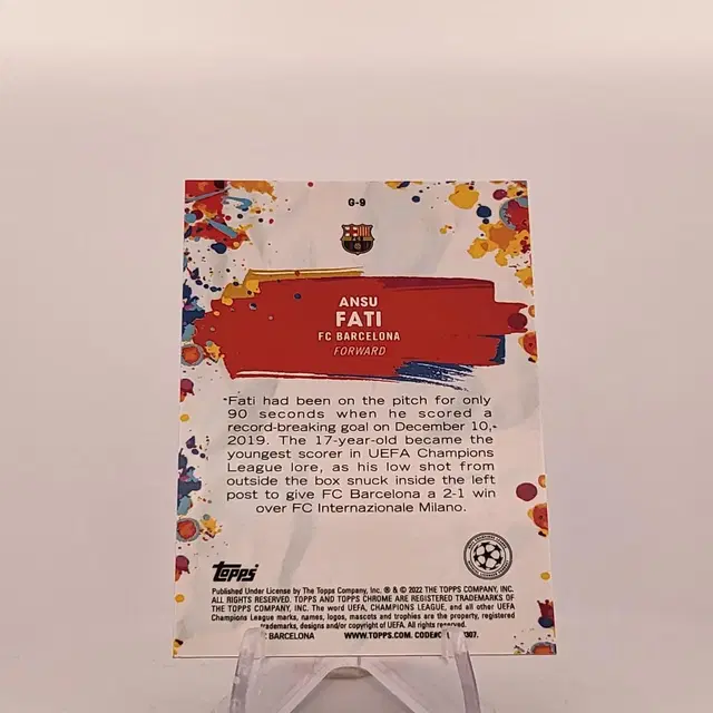 안수 파티 (ANSU FATI) GOLAZO 2022 TOPPS C