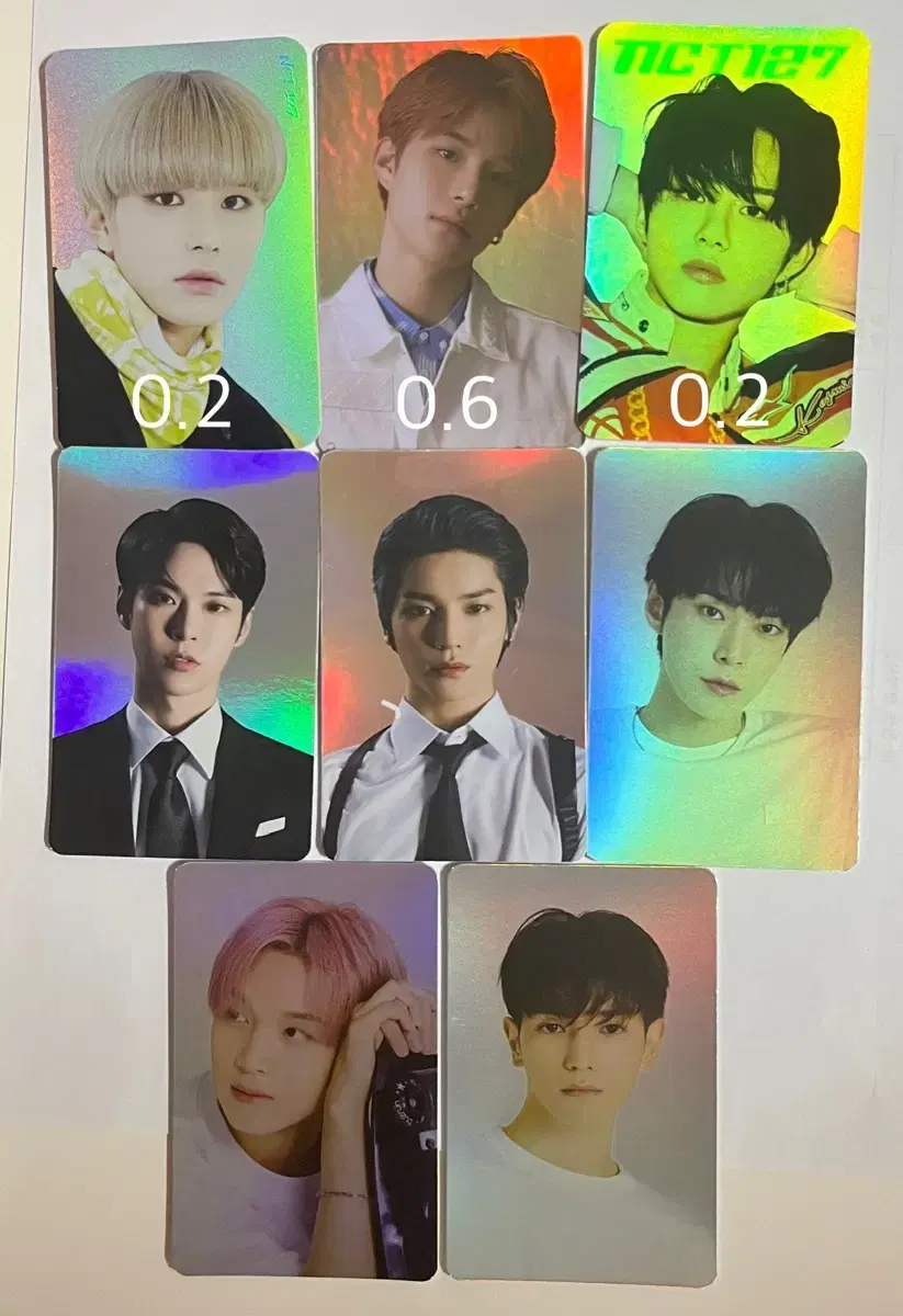 NCT photocard holcar pre-order benefit seasons greetings schoolkit pola smcu sticker magazine