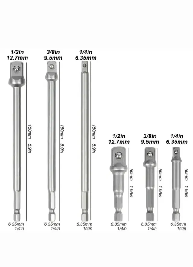 임팩드릴 연장 소켓 어댑터 6종세트