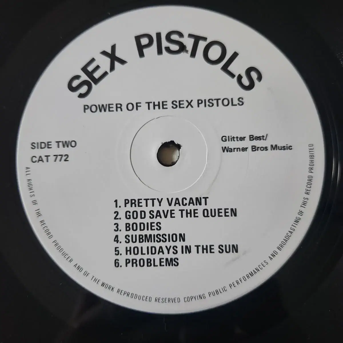 섹스피스톨즈 Power of the pistols LP