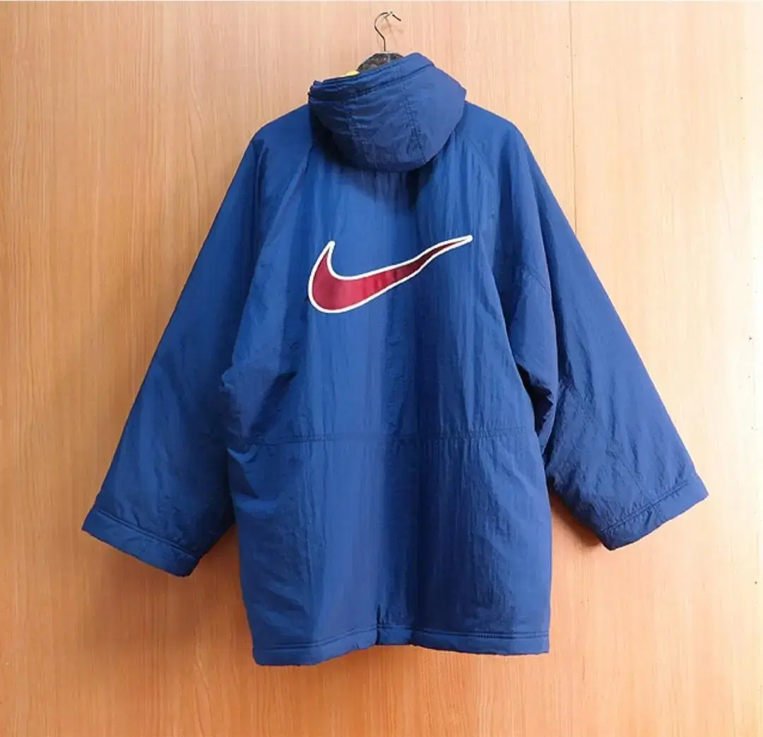 90s 나이키 nike 빅로고 후드 벤치코트 105 굿 컨디션