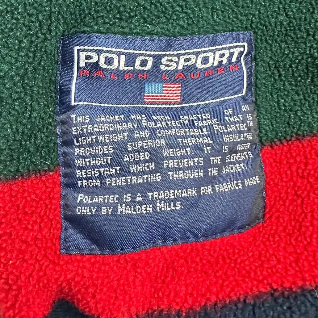 90s polo sport 폴로스포츠 후리스 자켓