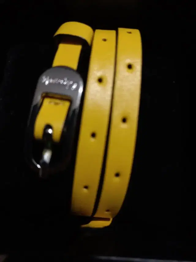 리뽀 팔찌 pin buckle bracel lemon yellow