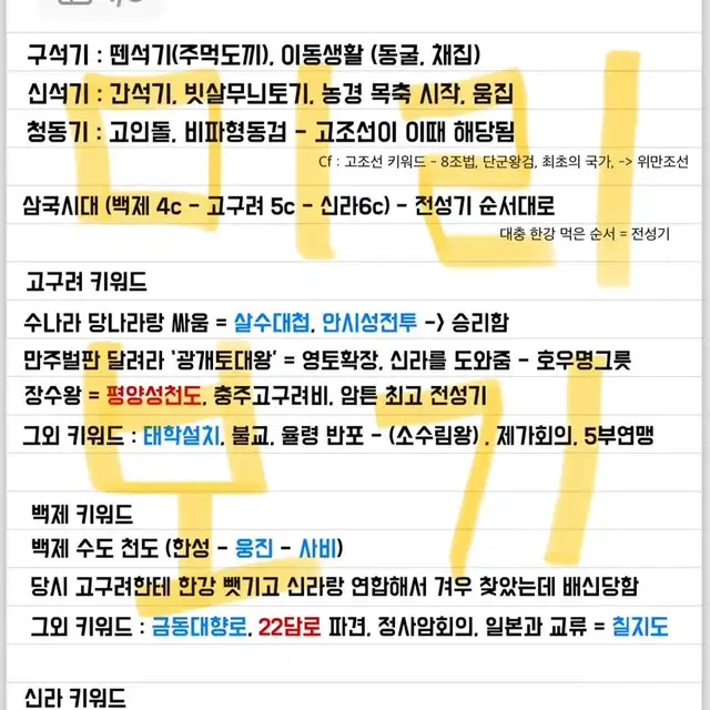 2025 수능 한국사 대비 총 정리본 pdf (80매 이상 판매)