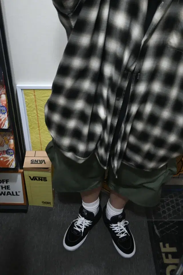 (XLARGE) 빔즈 SSZ 20AW 노 피터 옴브레 셔츠 블랙