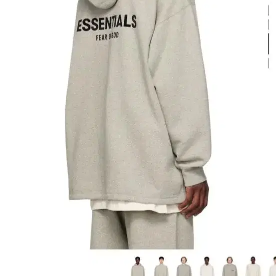 fear of god essentials 더콜렉션 에센셜 후드티 남성M