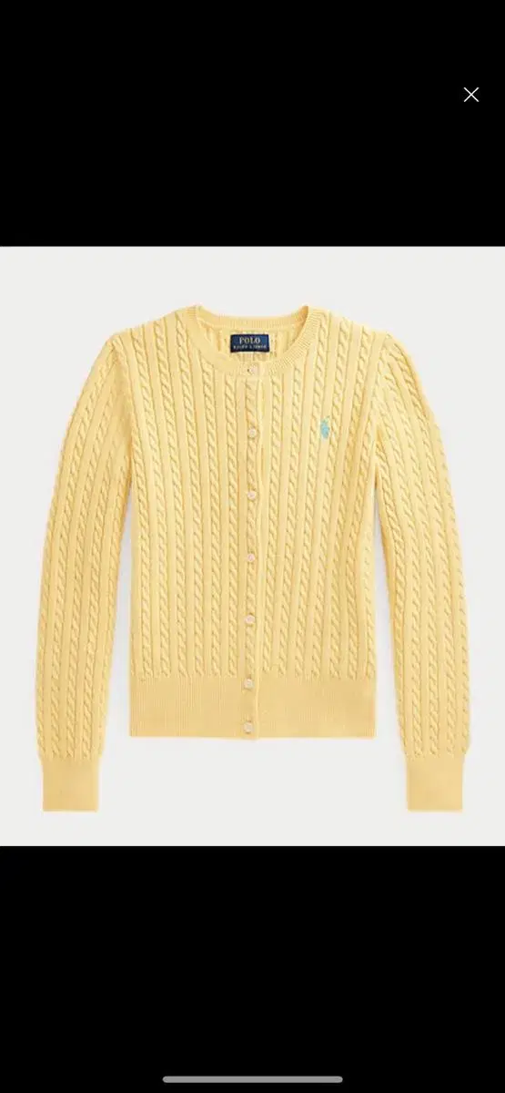 (New) Polo Girls' Cardigan Yellow L