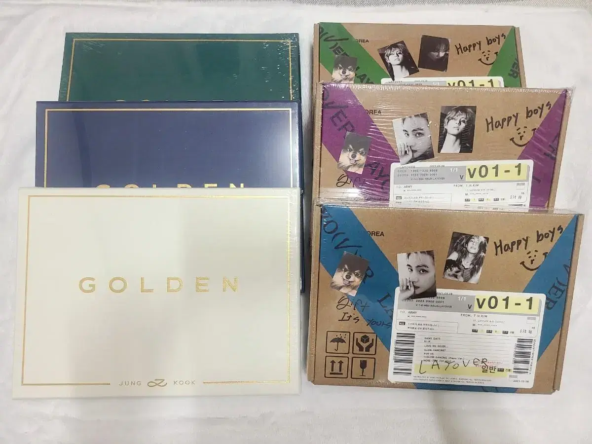 Bangtan jungkook Golden Taehyung Layover sealed v V JK