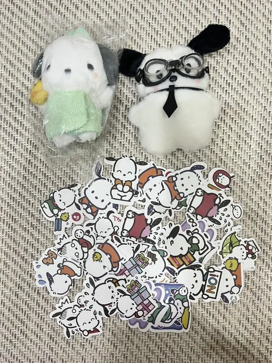 Pochaco Doll + Sticker Set