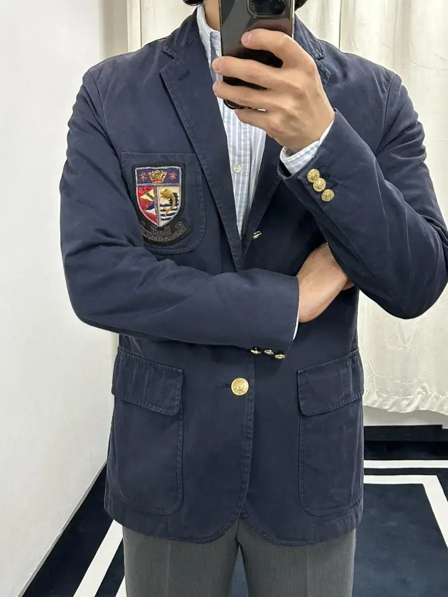 [40R] Polo Ralph Lauren 3Roll2 Emblem Waffen Keum Jacket