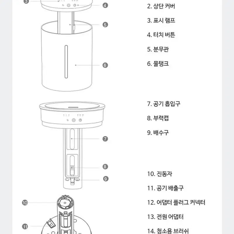 클래파 올스텐레스 초음파 대용량 가습기 BHU-S34W