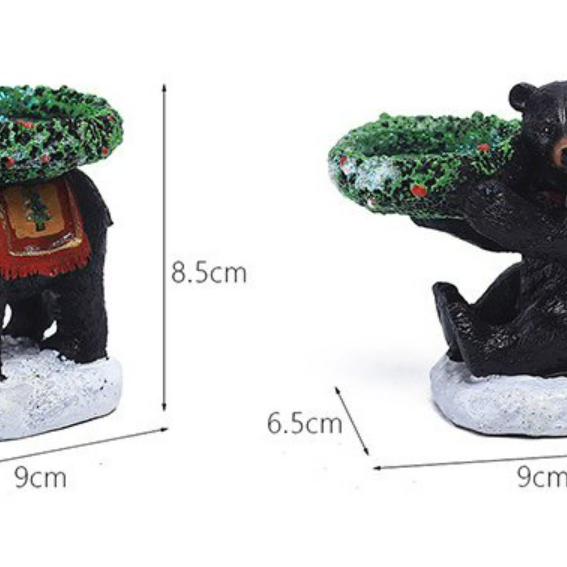 흑곰 베어 감성 티라이트 인테리어촛대 아로마 캔들홀더