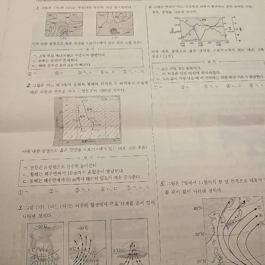 시대인재 브릿지, 한수,션티  박썬 지구과학 모의고사 김승리 모의고사