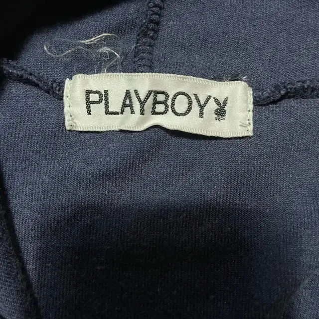 Playboy 챠콜 벨벳 후드집업 XS