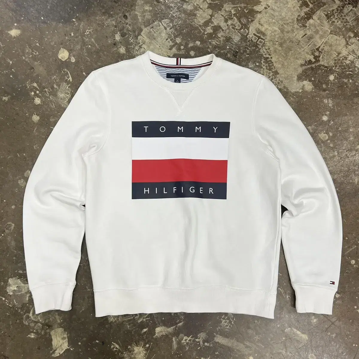 m) Tommy Hilfiger Man to Man T-Shirt Man to Man Tee Sweatshirt