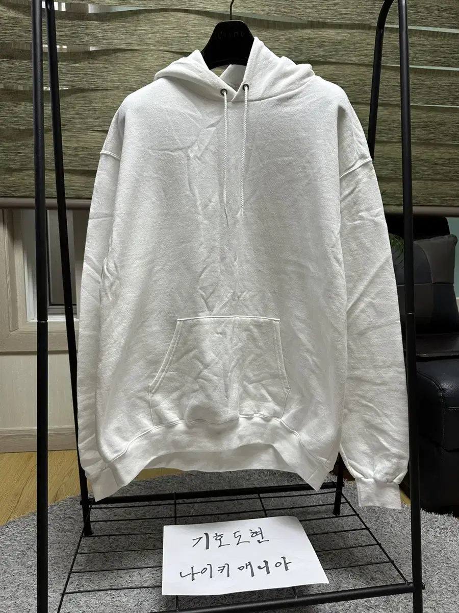 [XL] 510. Champion White Hooded T-Shirt