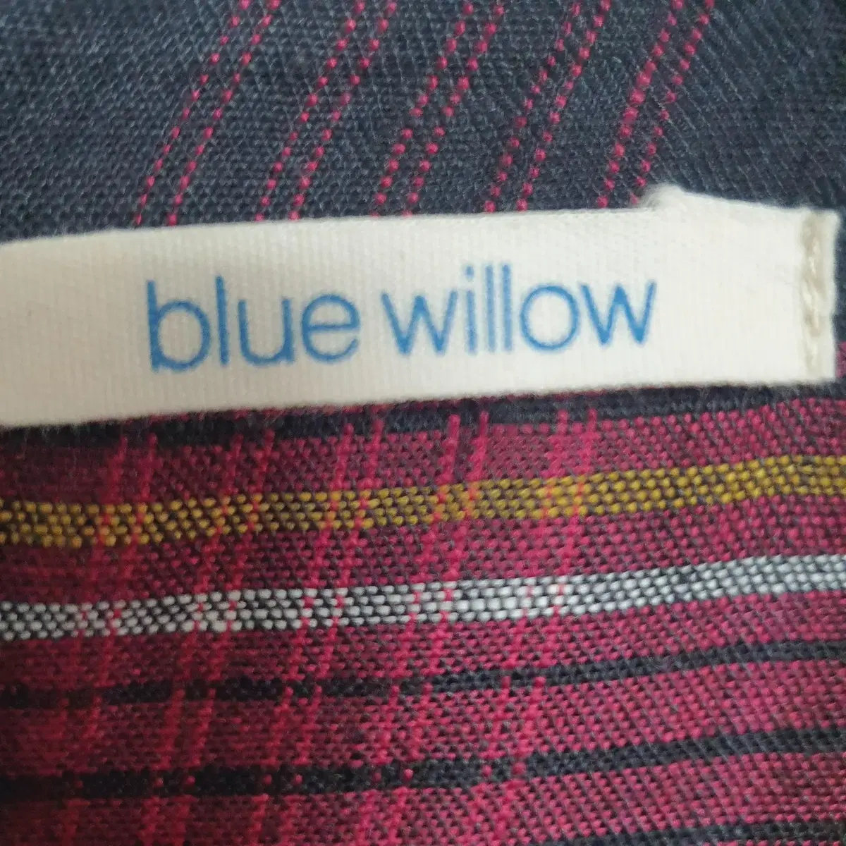 blue willow(일본빈티지) 린넨 블라우스