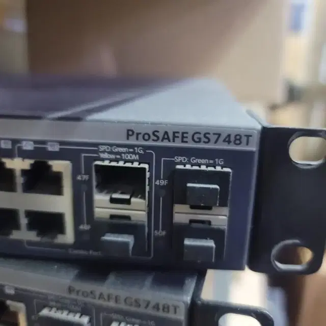 넷기어 스위칭 허브 48포트 prosafe gs748t v5 5대