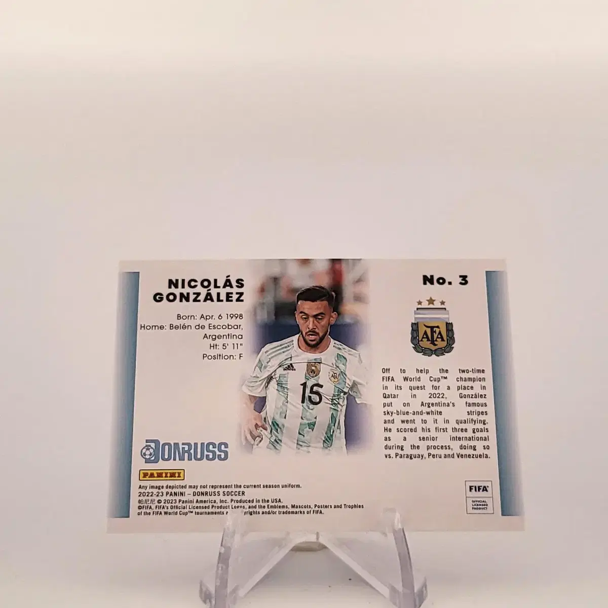 니콜라스 곤잘레스 (NICOLAS GONZALEZ) DONRUSS 19