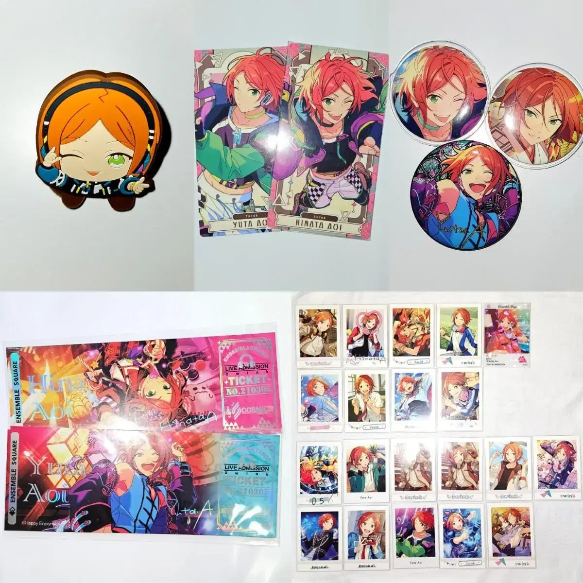 트윙크 hinata u uuta live ticket emoka arcana midstar canbadge sigwangbadge