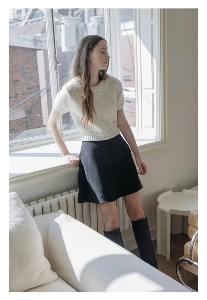 타낫 t/t Flare skirt (블랙m)