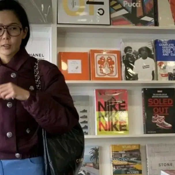 샤넬 누빔 큐빅단추 패딩38 사진 2