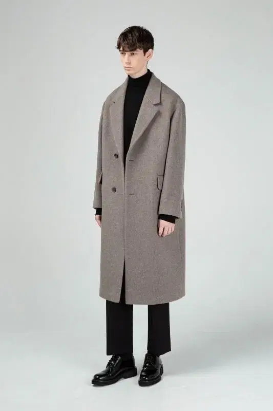 Haut Homme Cashmere Single Coat L 1 time wear