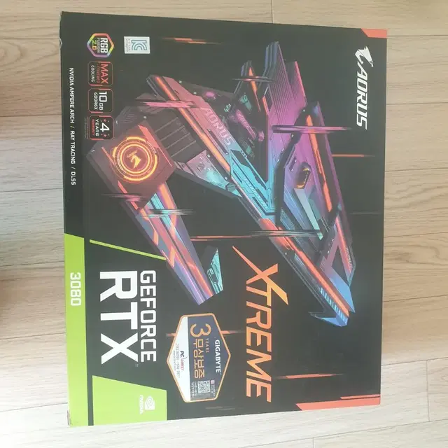 어로스 AORUS RTX3080 XTREME 익스트림 그래픽카드박스