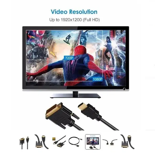 HDMI(수)-DVI(수) 케이블 양방향 호환 가능