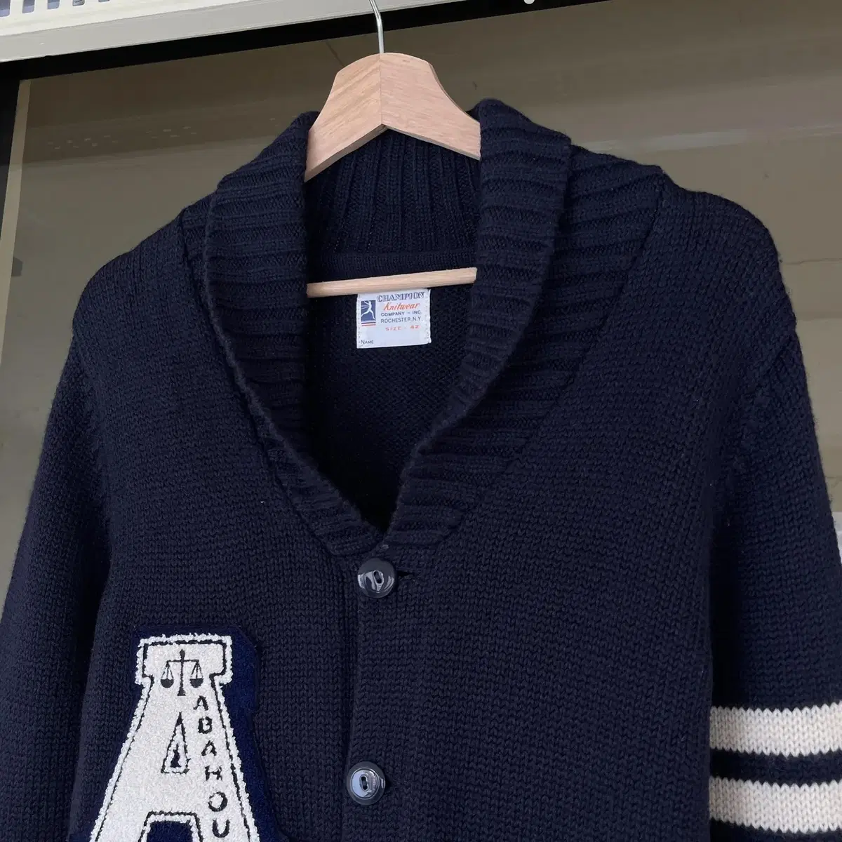 CHAMPION wool 100% cardigan