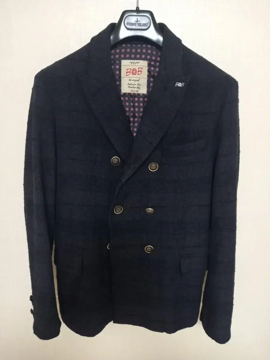 [Italy] BOB Check Double Jacket 100~Slim 105