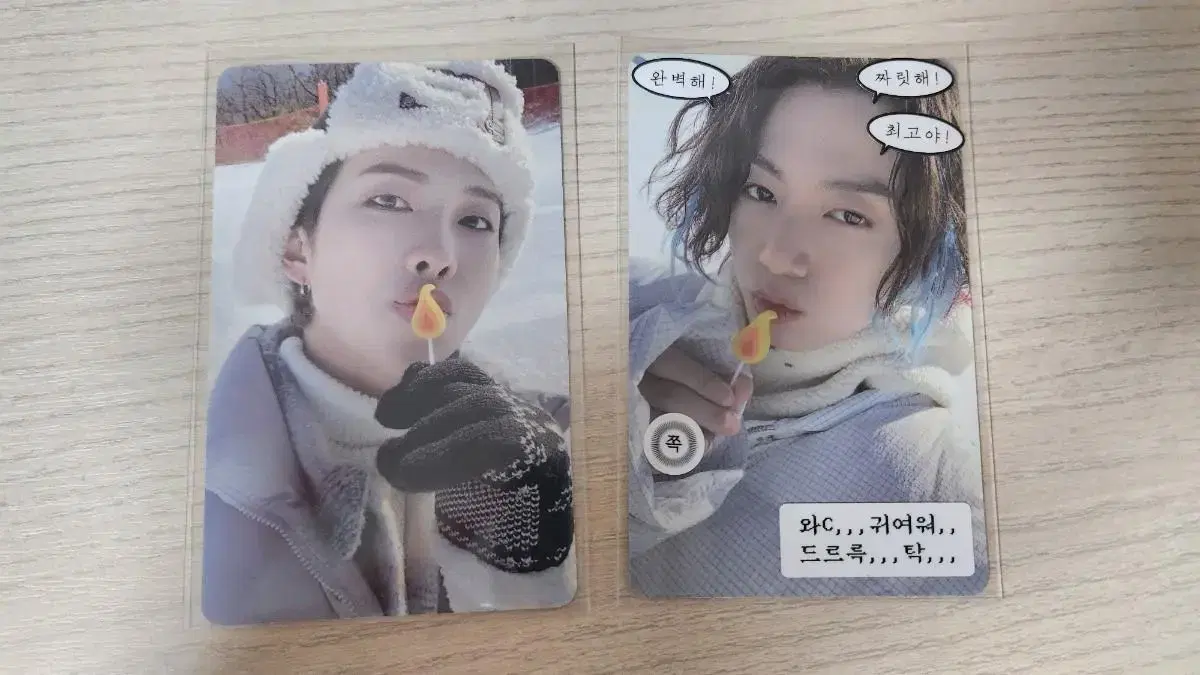 Winfaye jungkook Namjoon photocard WINTER