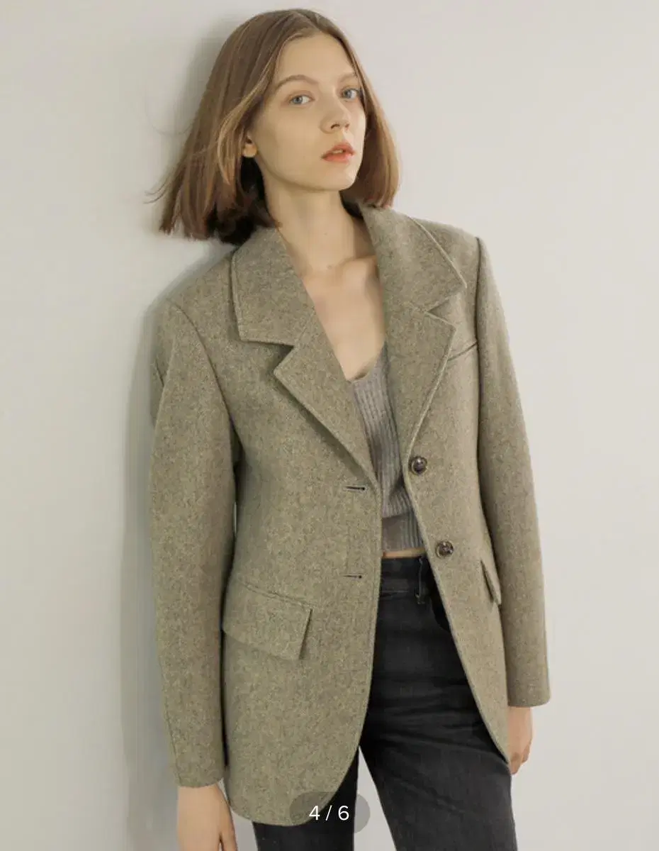 [온앤온] Balloon Sleeve Wool Jacket