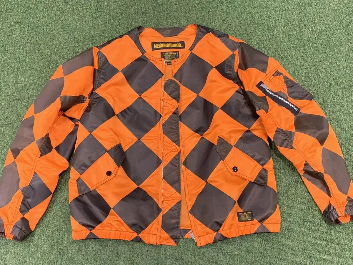 naver hood G-1 orange checker TYPE-NH jacket sells