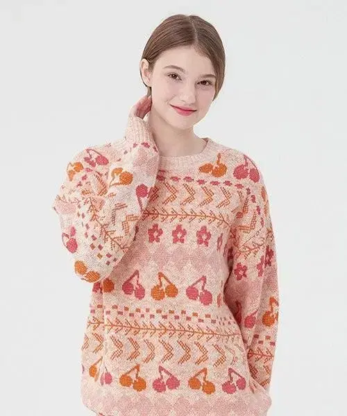 키르시 CHERRY PATTERN KNIT