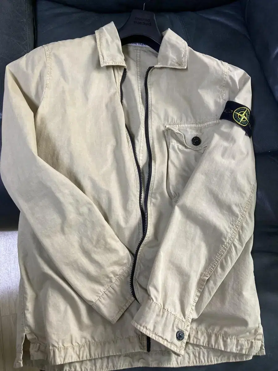 Stone Midseason Beige Cotton Jacket