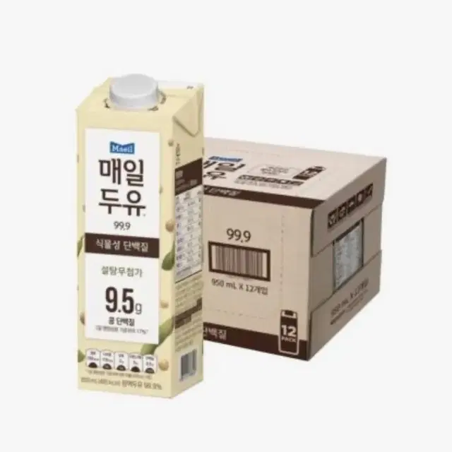 매일유업 매일두유 99.9 950ml 12팩 대용량