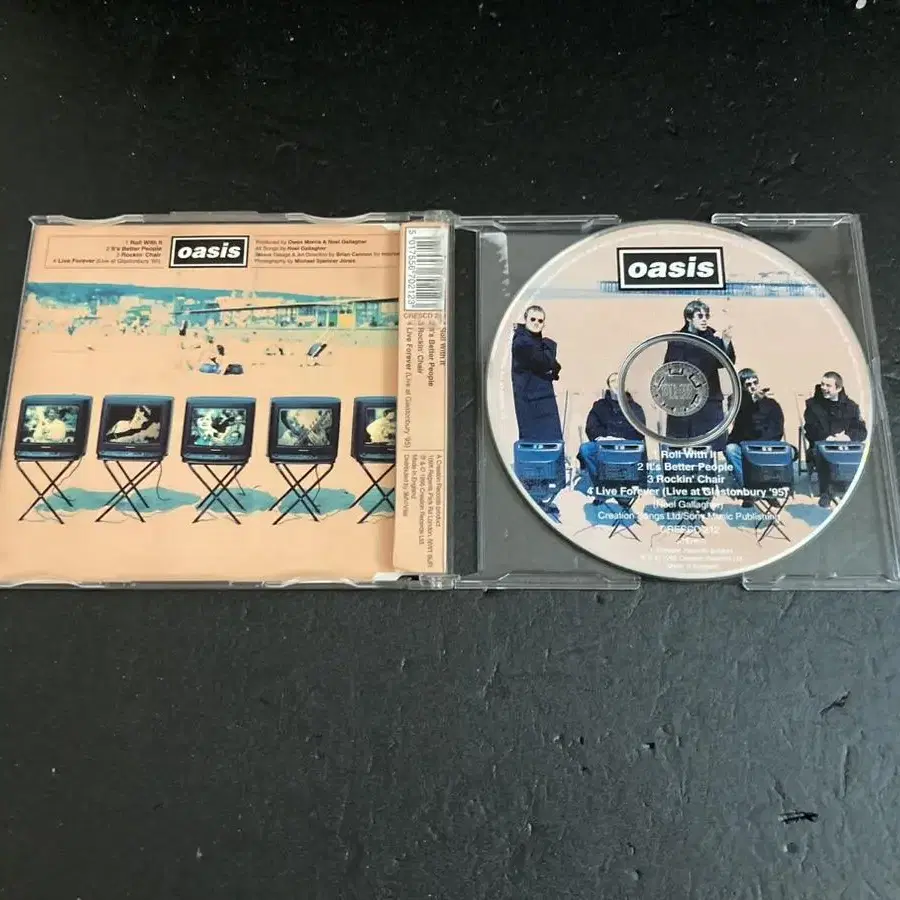 오아시스 Oasis-Roll with it '95 UK발매 싱글CD