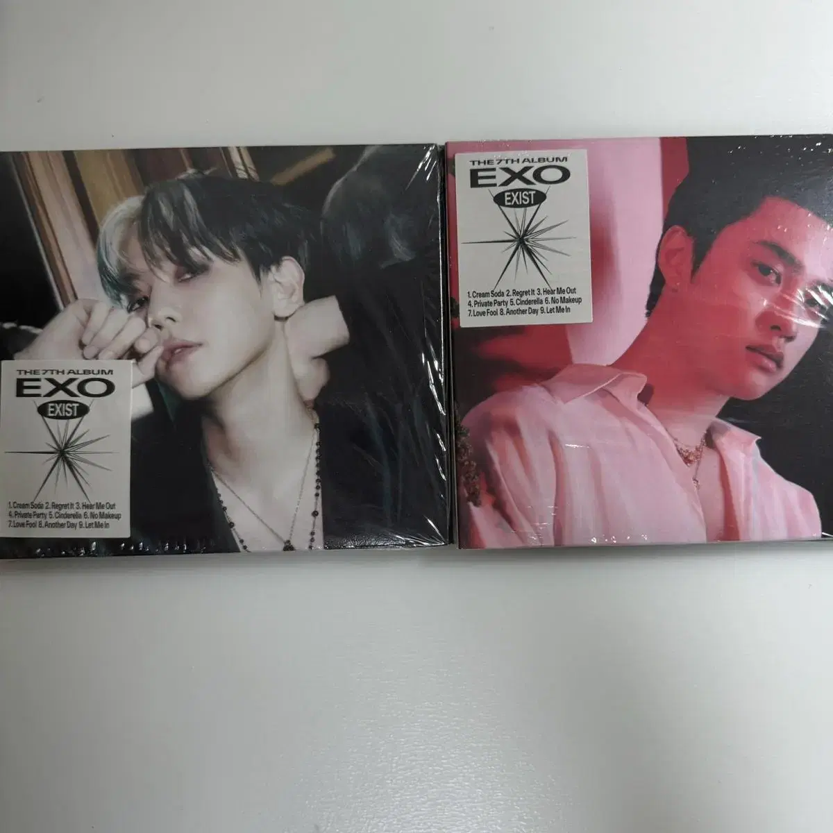 exo digipack baekhyun hard water sealed cream soda exist photocard cover