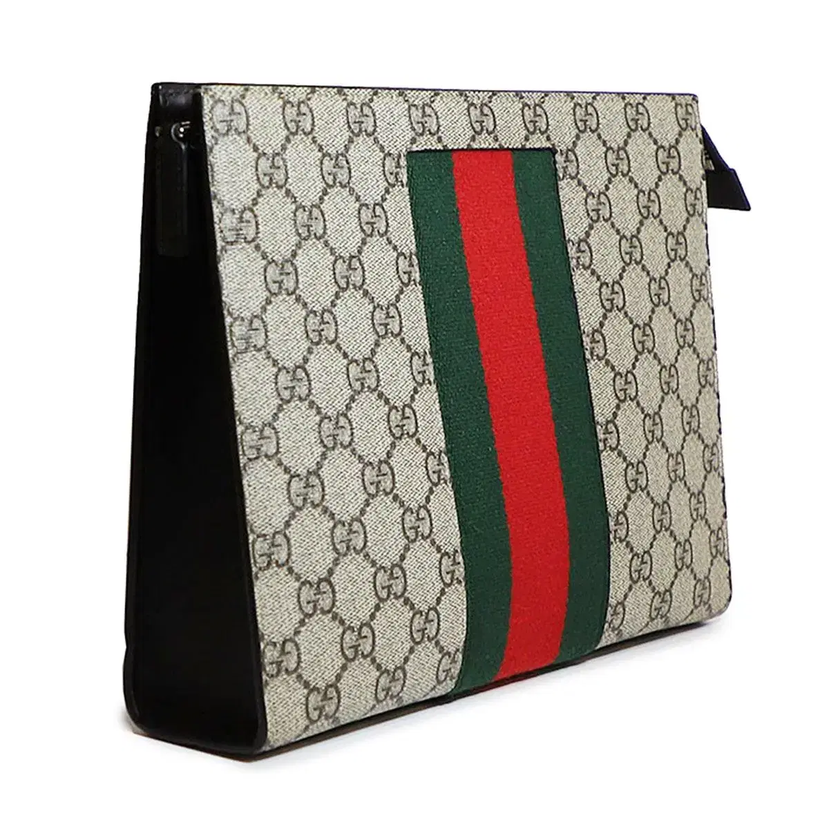 구찌 Gucci 475316 GG 수프림 캔버스 웹 클러치