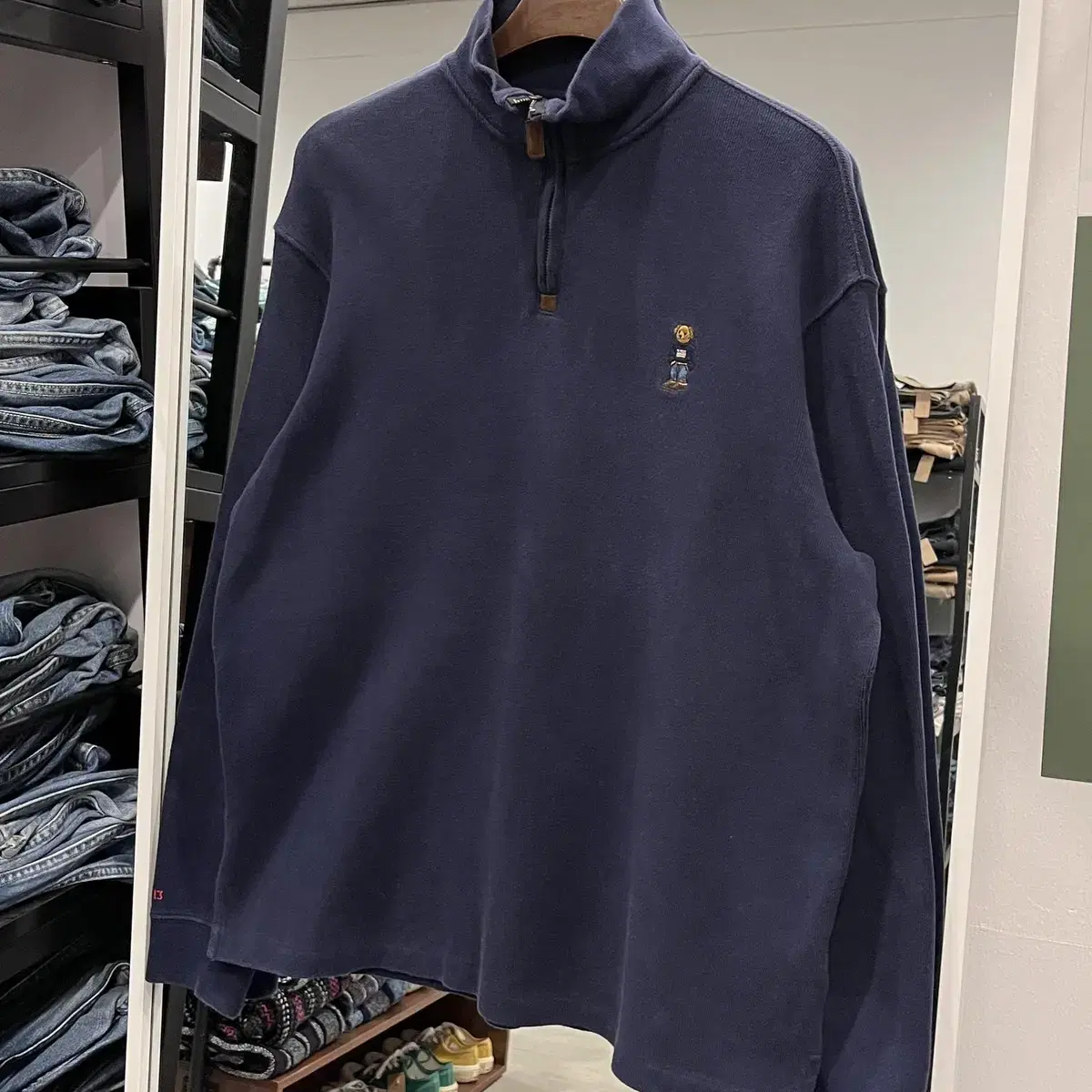 Polo ralph lauren 폴로 랄프로렌 폴로베어 하프넥 집업 니트